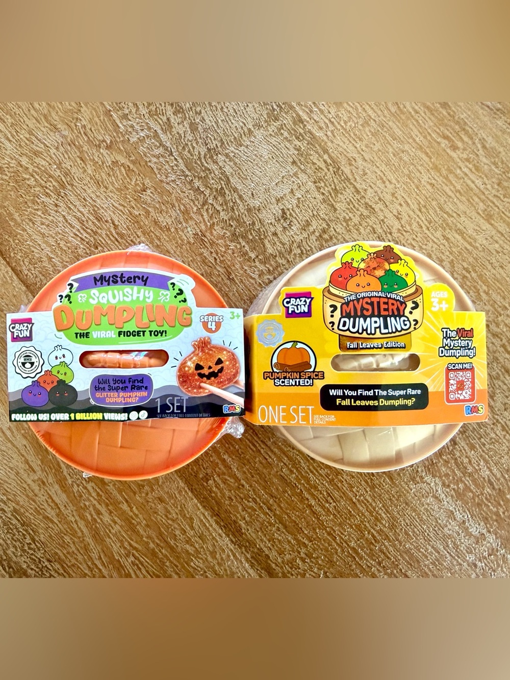 RMS Crazy Fun Mystery Dumpling Set (2): Fall Leaves and Halloween 🍂🍁+🎃🕷️ NWT